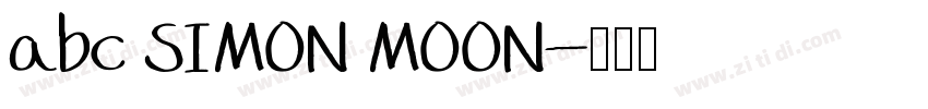 abc SIMON MOON字体转换